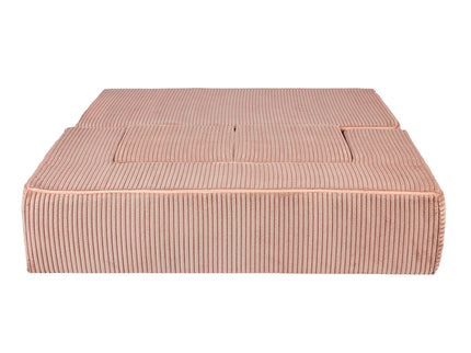 MeowBaby® Soft Velvet Cube Sofa - Powder Pink