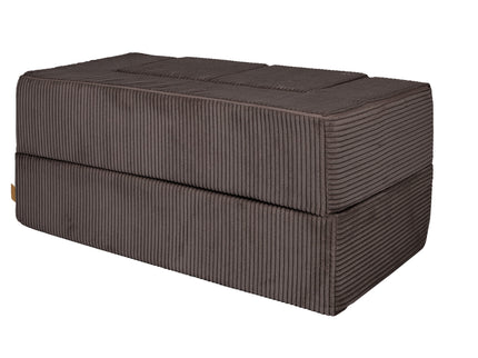 MeowBaby® Soft Velvet Cube Sofa - Brown