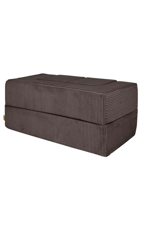 MeowBaby® zacht fluwelen kubus sofa - bruin-mercibeaucoupp.eu