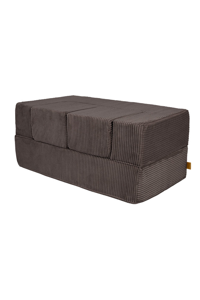 MeowBaby® zacht fluwelen kubus sofa - bruin-mercibeaucoupp.eu