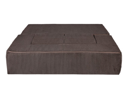 MeowBaby® Soft Velvet Cube Sofa - Brown