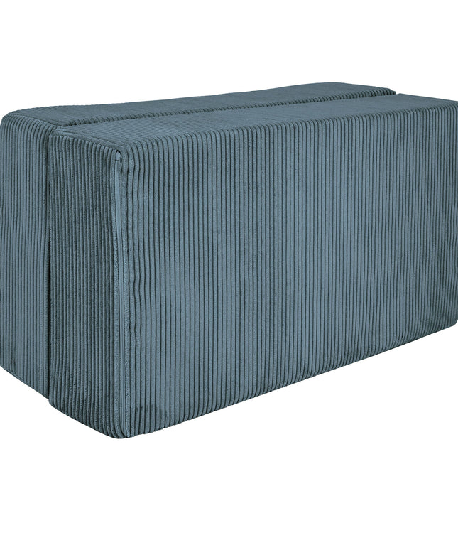 MeowBaby® Soft Velvet Cube Sofa - Turquoise