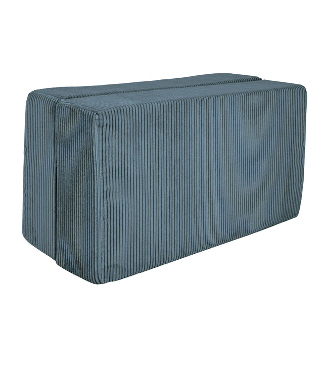 MeowBaby® Soft Velvet Cube Sofa - Turquoise