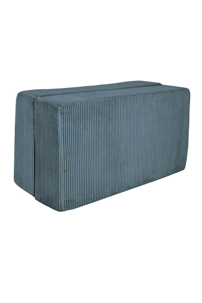 MeowBaby® zachte fluwelen kubus sofa - Turquoise-mercibeaucoupp.eu