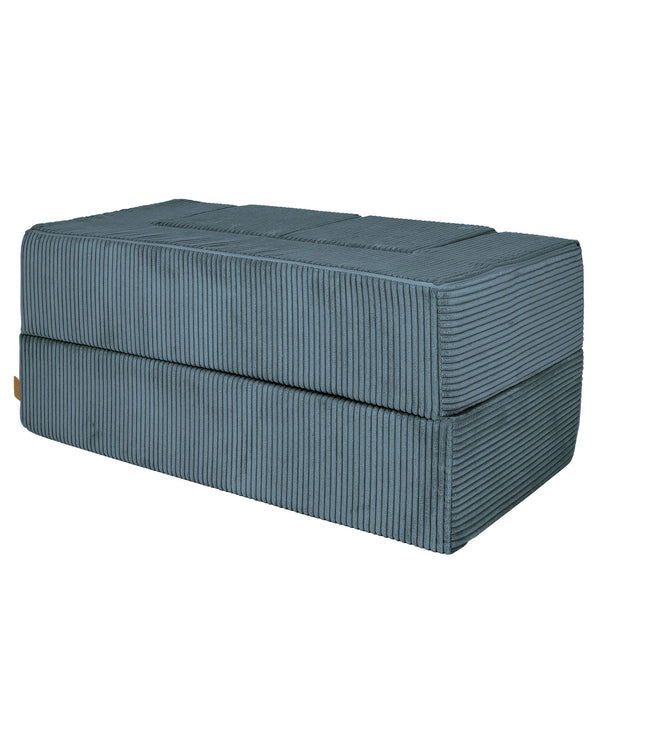 MeowBaby® Soft Velvet Cube Sofa - Turquoise