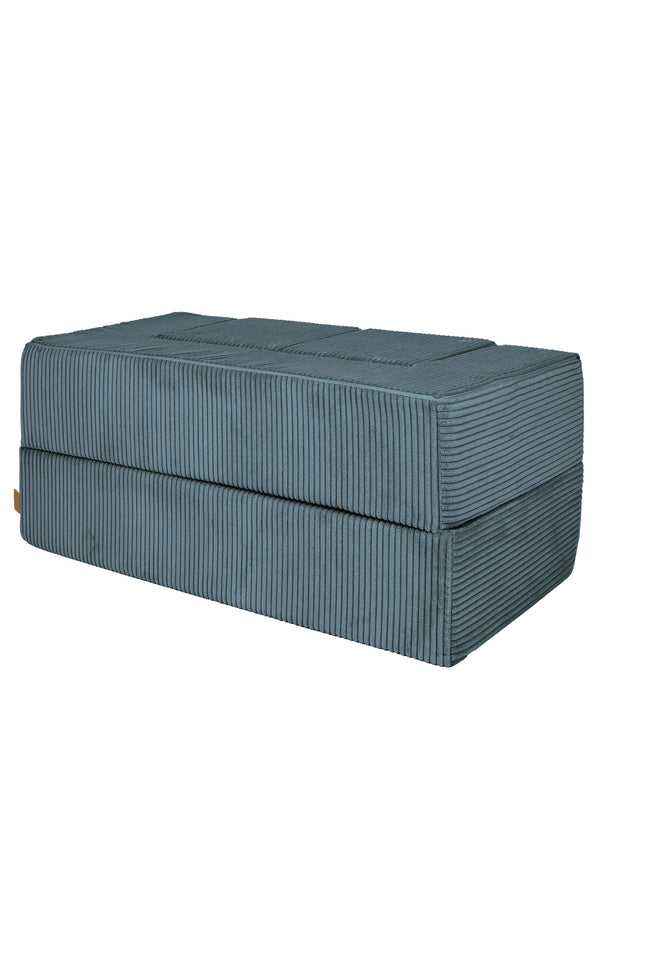 MeowBaby® zachte fluwelen kubus sofa - Turquoise-mercibeaucoupp.eu