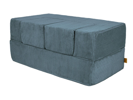 MeowBaby® Soft Velvet Cube Sofa - Turquoise