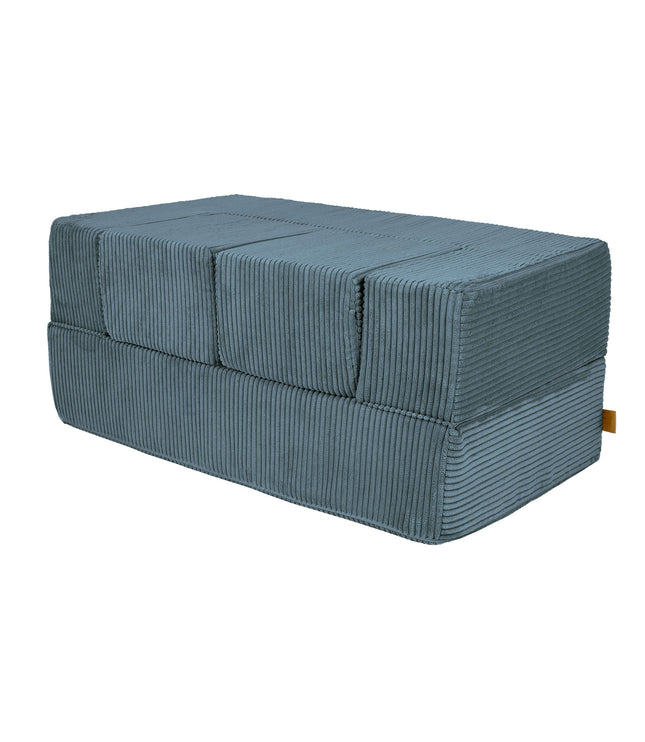 MeowBaby® Soft Velvet Cube Sofa - Turquoise