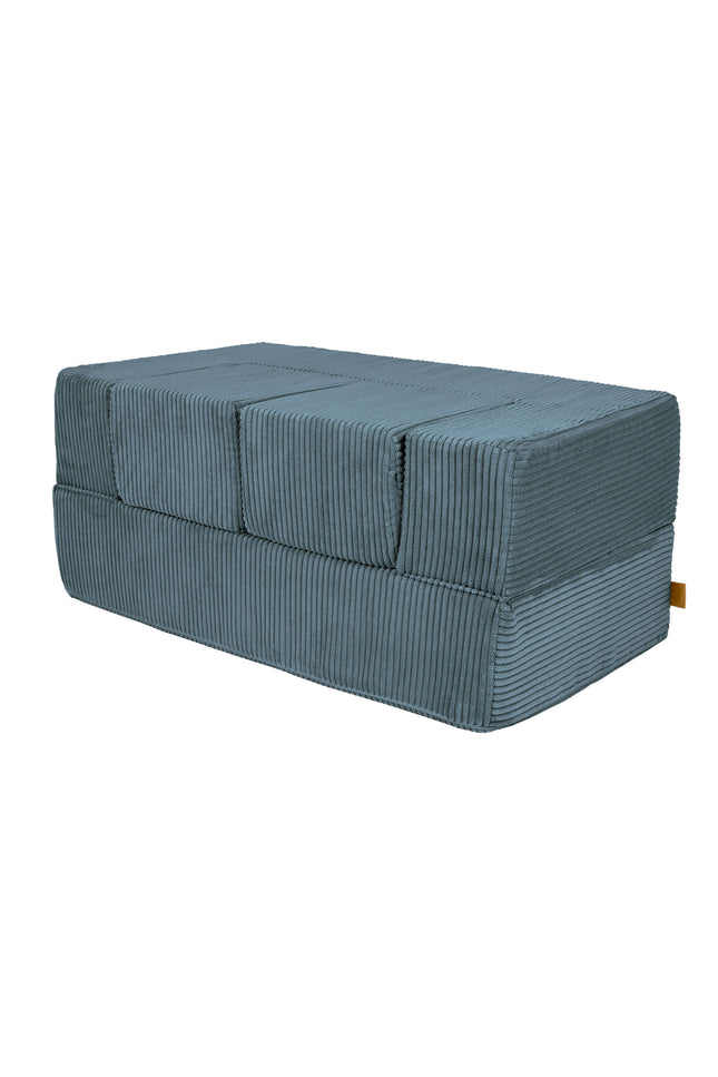 MeowBaby® zachte fluwelen kubus sofa - Turquoise-mercibeaucoupp.eu