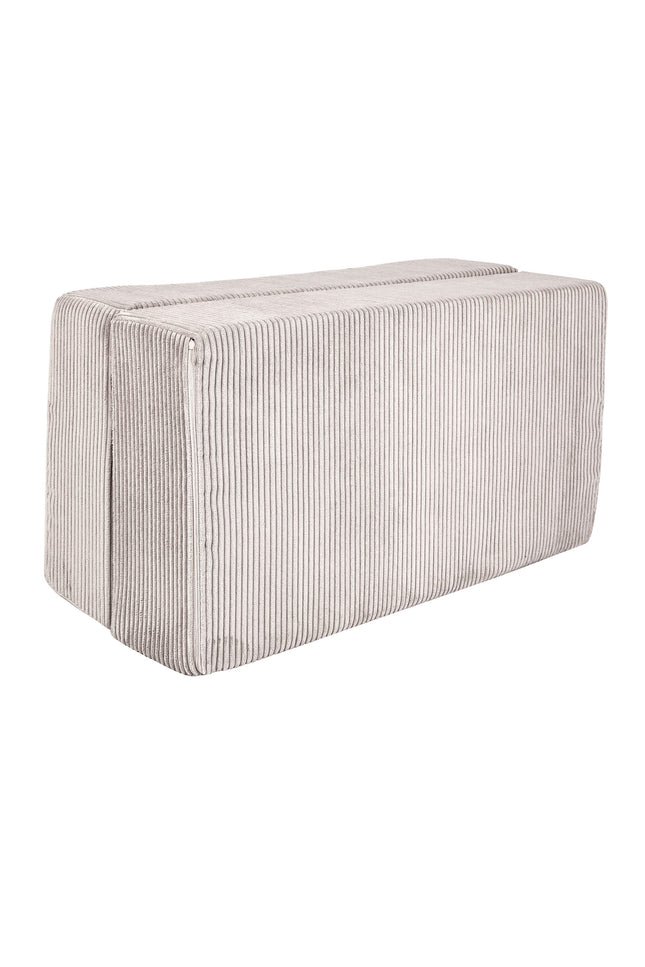 MeowBaby® zachte fluwelen kubus sofa - ecru-mercibeaucoupp.eu