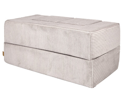 MeowBaby® Soft Velvet Cube Sofa - Ecru