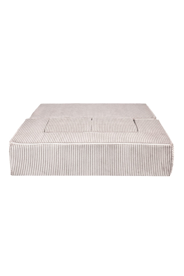 MeowBaby® zachte fluwelen kubus sofa - ecru-mercibeaucoupp.eu
