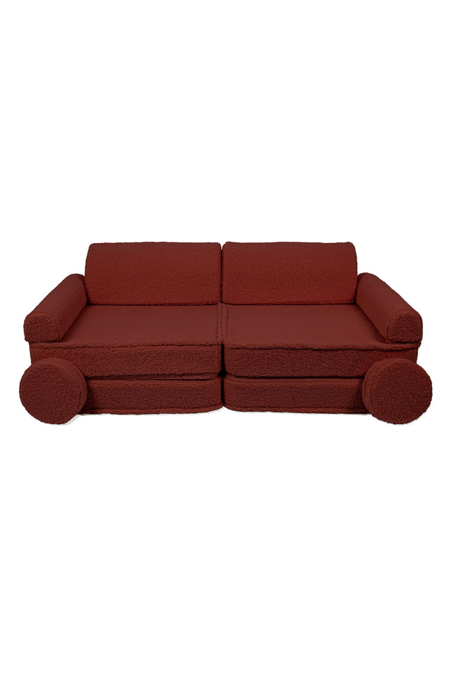 Grote Modulaire Sofa voor Kinderen - Premium Bearly, Bruin-mercibeaucoupp.eu