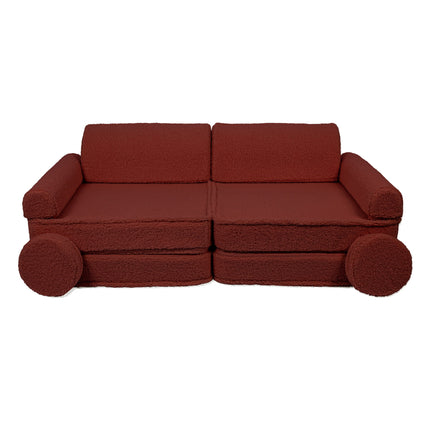 Grote Modulaire Sofa voor Kinderen - Premium Bearly, Bruin-mercibeaucoupp.eu