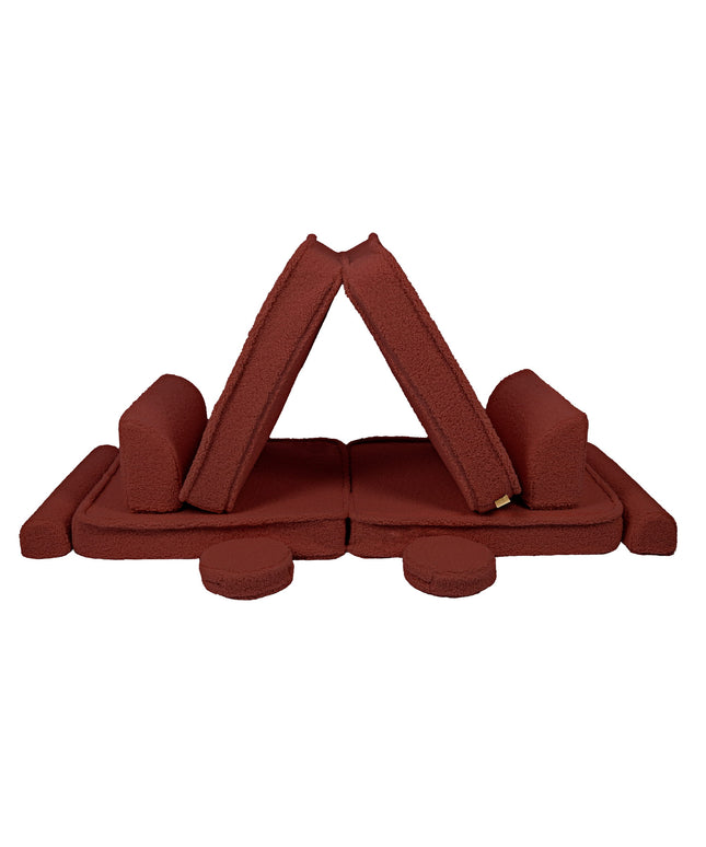 Grote Modulaire Sofa voor Kinderen - Premium Bearly, Bruin-mercibeaucoupp.eu