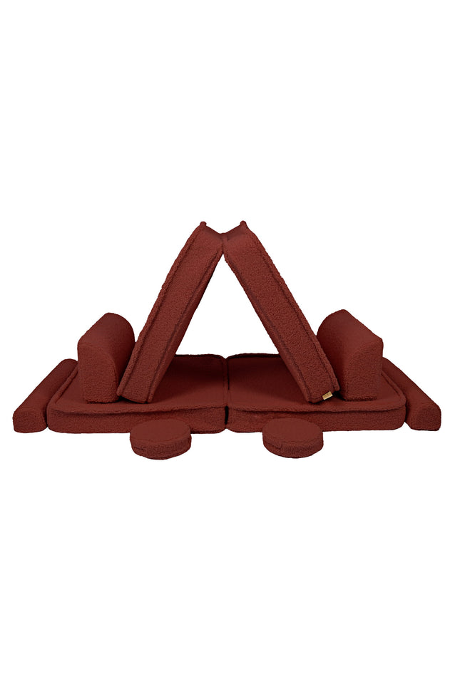 Grote Modulaire Sofa voor Kinderen - Premium Bearly, Bruin-mercibeaucoupp.eu