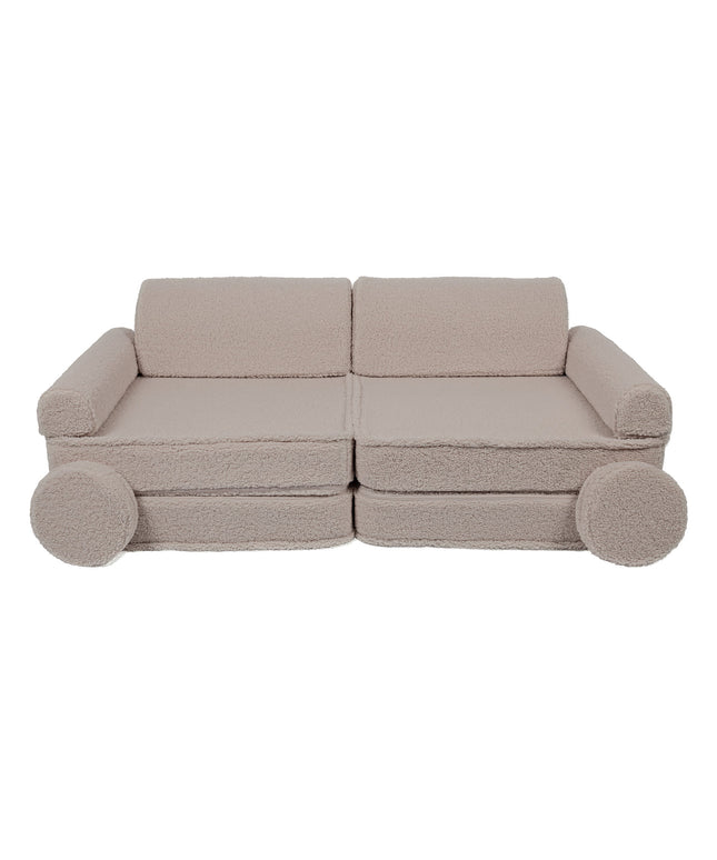 Grote modulaire sofa voor kinderen - Premium Bearly, Lichtgrijs-mercibeaucoupp.eu
