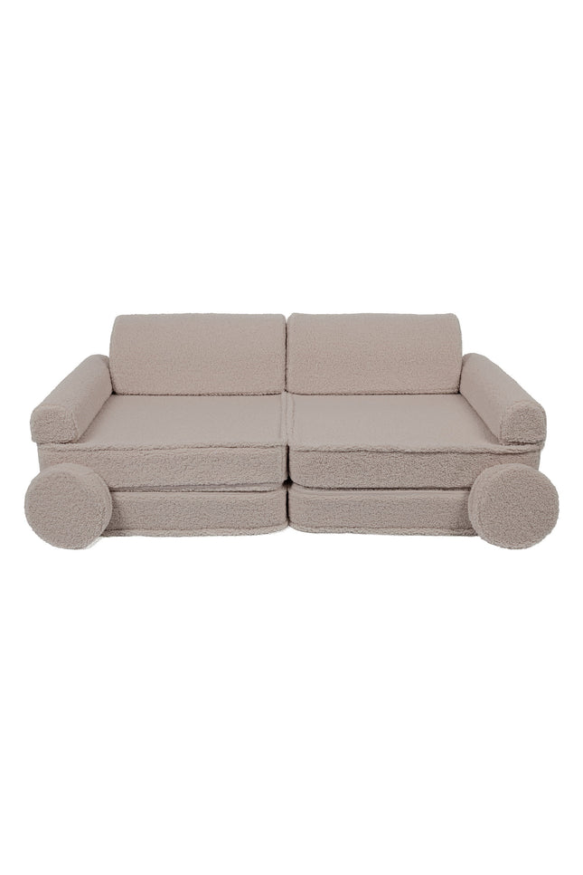 Grote modulaire sofa voor kinderen - Premium Bearly, Lichtgrijs-mercibeaucoupp.eu