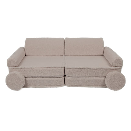 Grote modulaire sofa voor kinderen - Premium Bearly, Lichtgrijs-mercibeaucoupp.eu