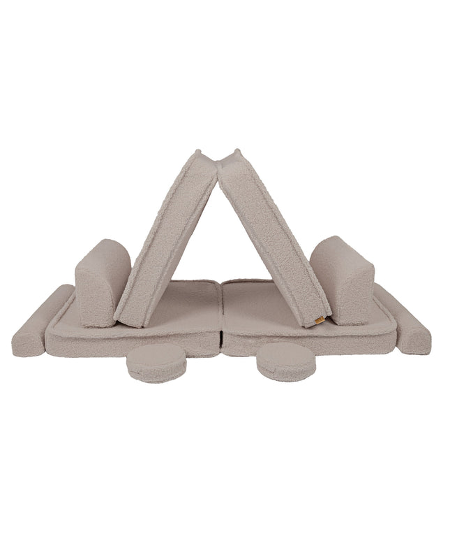 Grote modulaire sofa voor kinderen - Premium Bearly, Lichtgrijs-mercibeaucoupp.eu