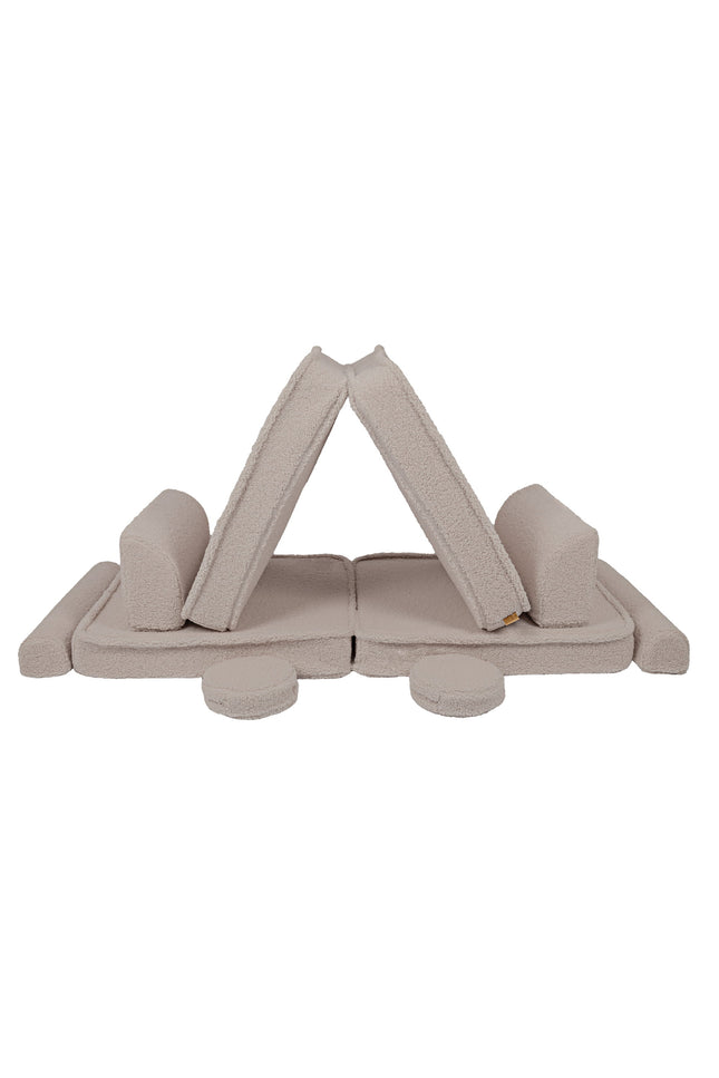 Grote modulaire sofa voor kinderen - Premium Bearly, Lichtgrijs-mercibeaucoupp.eu