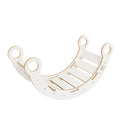 White Wooden Dream Rocker with Pillow and Slide - Small
