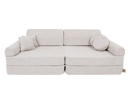 Large Modular Sofa for Kids - Premium Boucle, Champagne Ecru