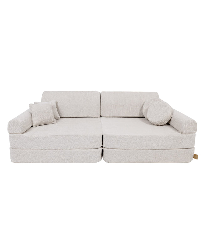 Grote Modulaire Sofa voor Kinderen - Premium Boucle, Champagne Ecru-mercibeaucoupp.eu