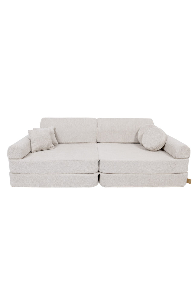 Grote Modulaire Sofa voor Kinderen - Premium Boucle, Champagne Ecru-mercibeaucoupp.eu
