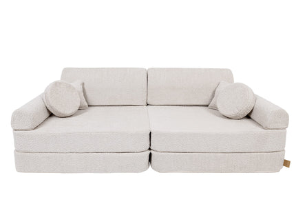 Large Modular Sofa for Kids - Premium Boucle, Champagne Ecru