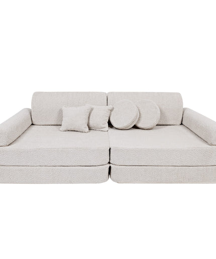 Grote Modulaire Sofa voor Kinderen - Premium Boucle, Champagne Ecru-mercibeaucoupp.eu