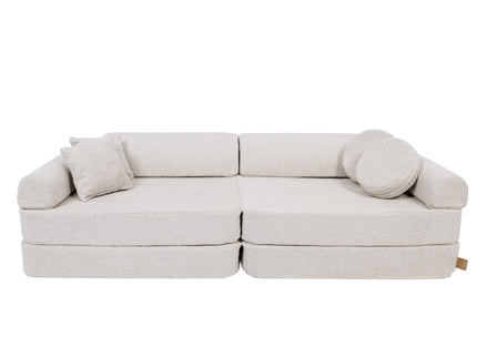 Large Modular Sofa for Kids - Premium Boucle, Champagne Ecru