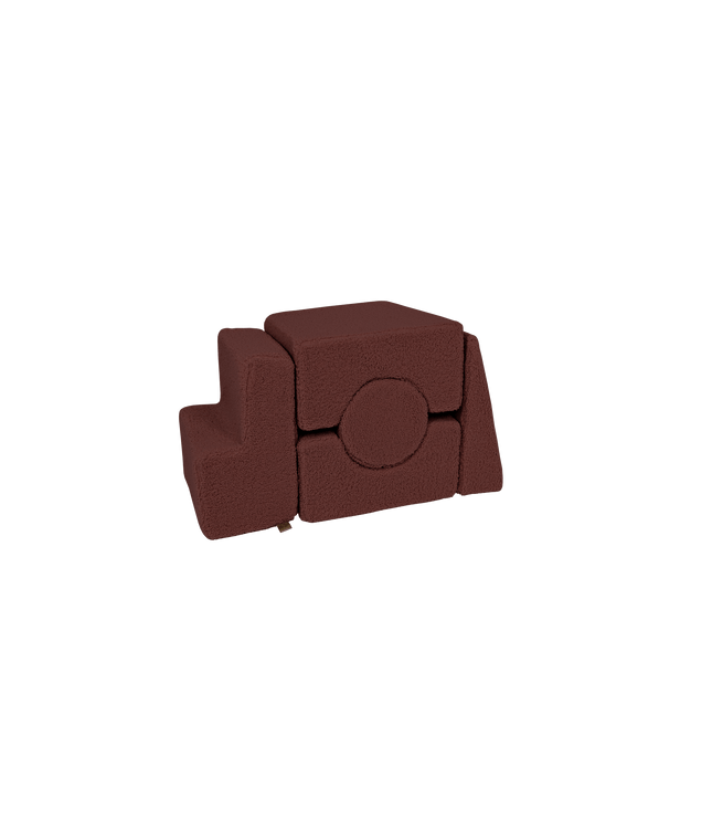MeowBaby® Bearly Shape Set with 5 Elements - Brown