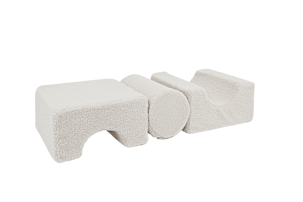 MeowBaby® berenvorm set met 3 elementen - ecru-mercibeaucoupp.eu