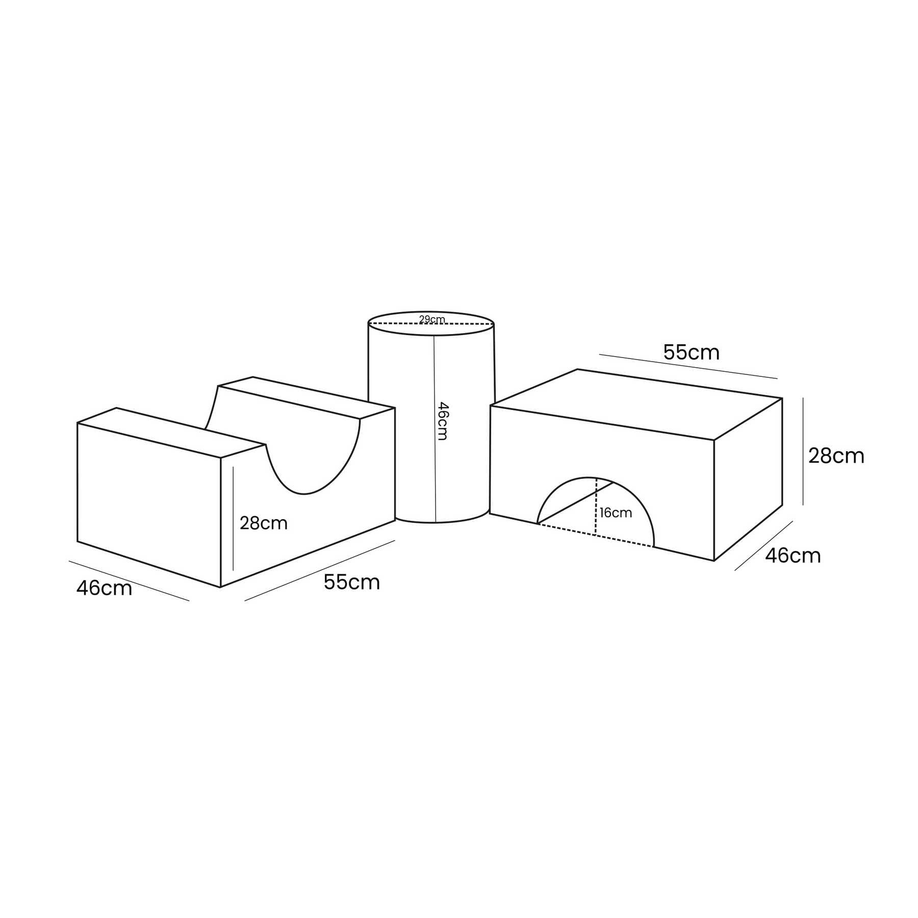 MeowBaby® Bearly Vormenset met 3 Elementen - Grijs-mercibeaucoupp.eu