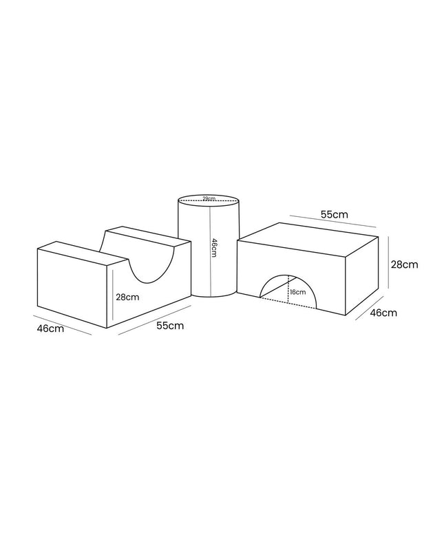 MeowBaby® Bearly Vormenset met 3 Elementen - Bruin-mercibeaucoupp.eu
