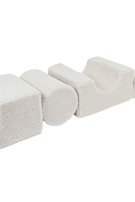 MeowBaby® beer vorm set met 4 elementen - Ecru-mercibeaucoupp.eu