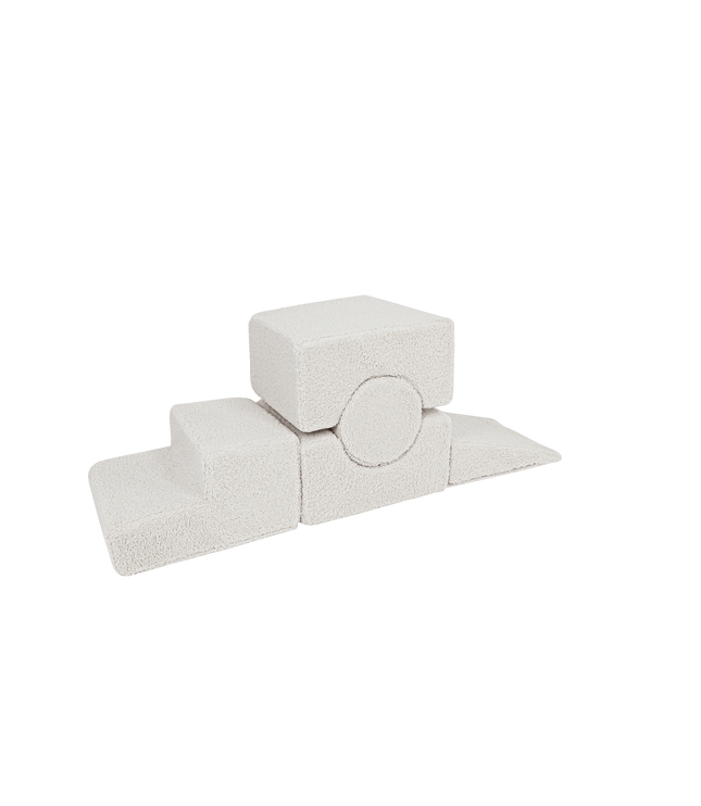 MeowBaby® Bearly Shape Set with 5 Elements - Ecru