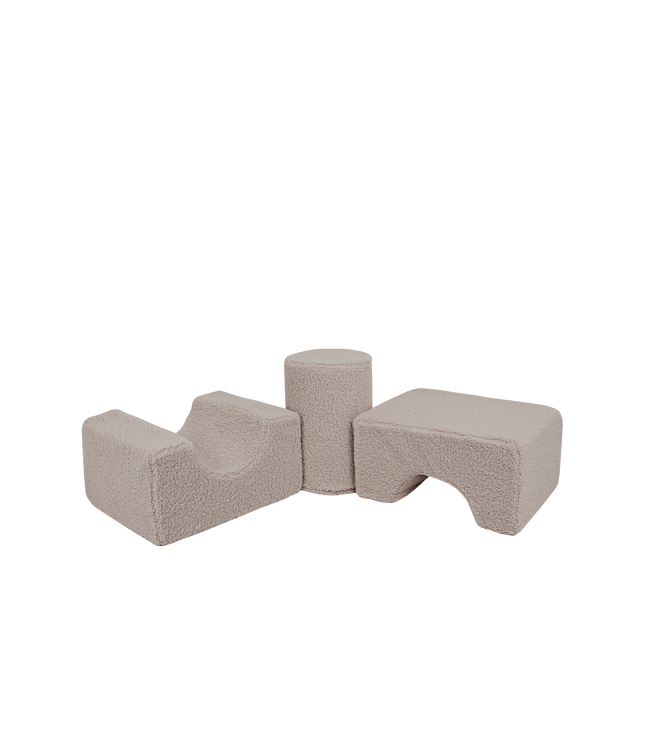 MeowBaby® Bearly Shape Set with 3 Elements - Gray