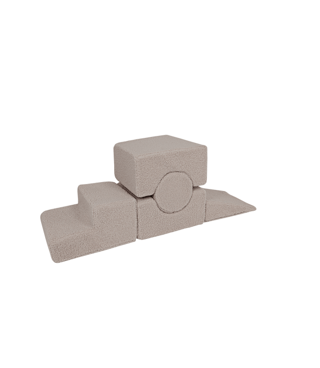 MeowBaby® Bearly Shape Set with 5 Elements - Gray