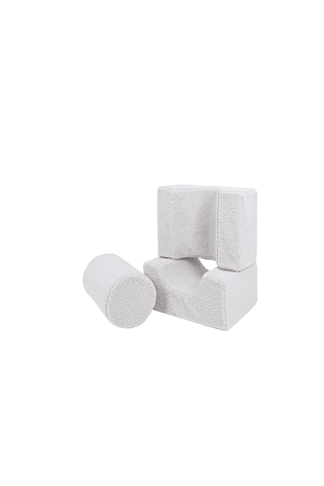 MeowBaby® Bearly Vormenset met 3 Elementen - Wit-mercibeaucoupp.eu