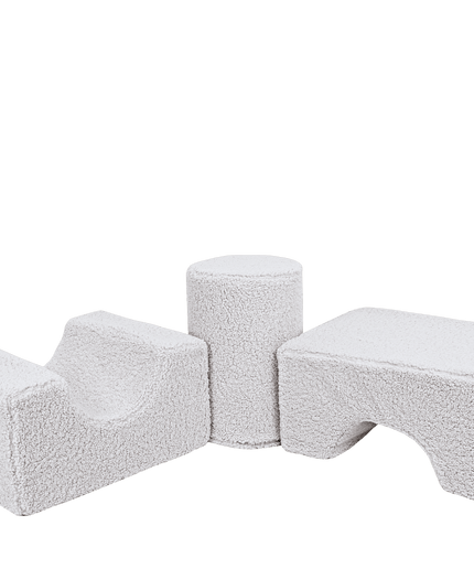 MeowBaby® Bearly Vormenset met 3 Elementen - Wit-mercibeaucoupp.eu