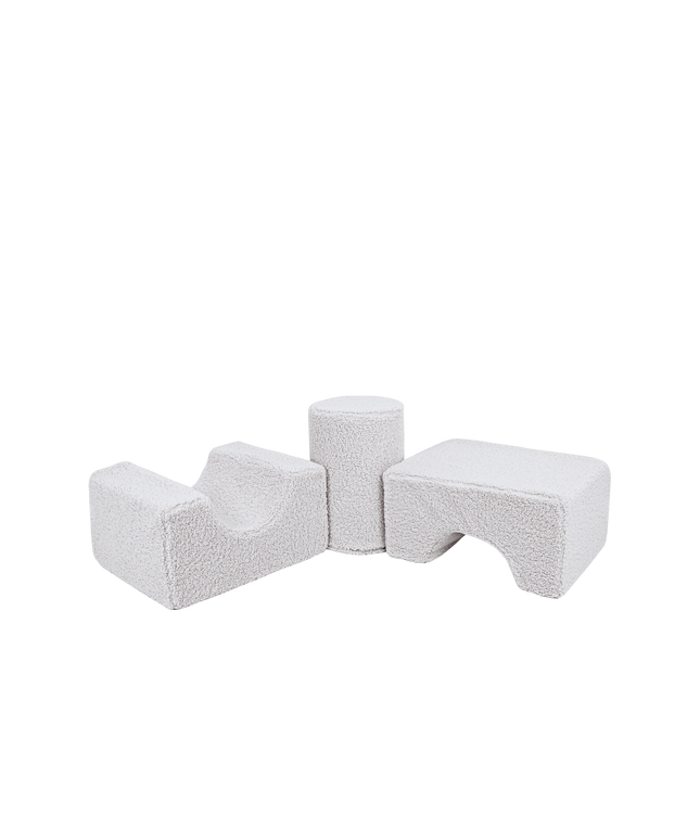 MeowBaby® Bearly Vormenset met 3 Elementen - Wit-mercibeaucoupp.eu