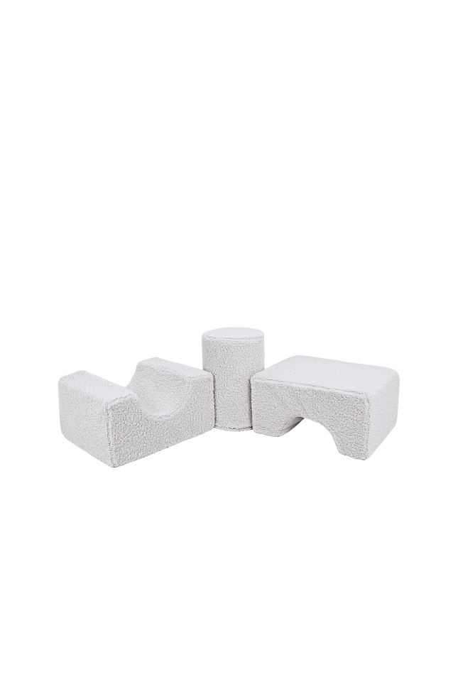 MeowBaby® Bearly Vormenset met 3 Elementen - Wit-mercibeaucoupp.eu