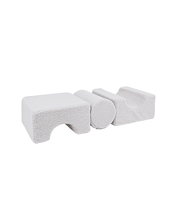 MeowBaby® Bearly Shape Set with 3 Elements - White