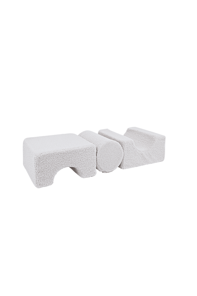 MeowBaby® Bearly Vormenset met 3 Elementen - Wit-mercibeaucoupp.eu