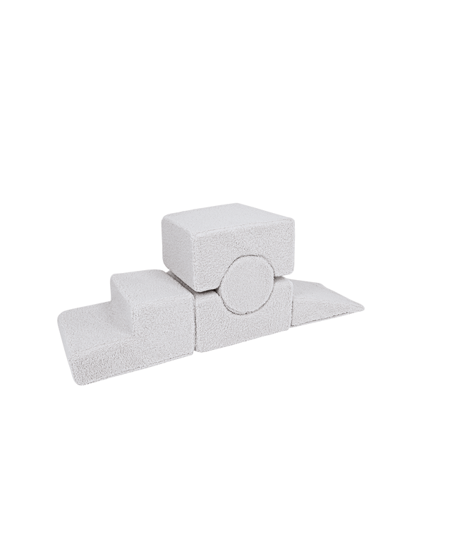 MeowBaby® beerachtige vormenset met 5 elementen - Wit-mercibeaucoupp.eu