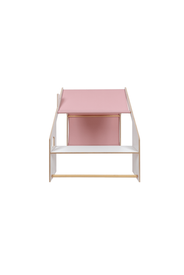MeowBaby® Wit Houten Huis voor Kinderen - Roze Dak-mercibeaucoupp.eu