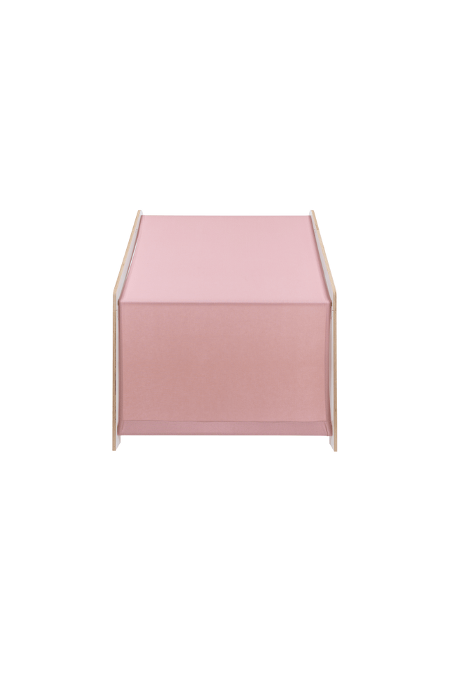 MeowBaby® Wit Houten Huis voor Kinderen - Roze Dak-mercibeaucoupp.eu