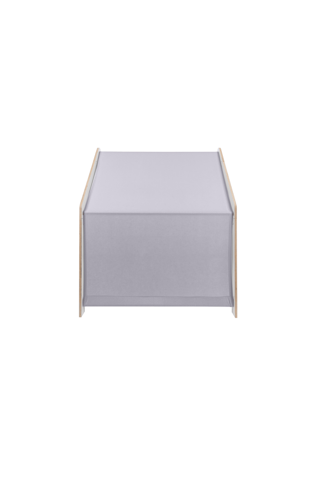 MeowBaby® Wit Houten Huisje voor Kinderen - Blauw Dak-mercibeaucoupp.eu
